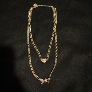 Y2K juicy couture layered necklace